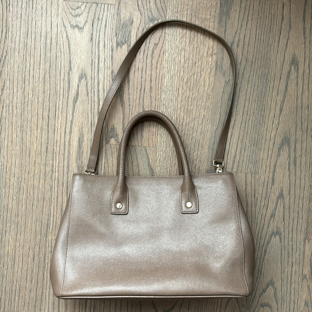 Furla Linda Medium Leather Tote in Taupe - Picture 11 of 11